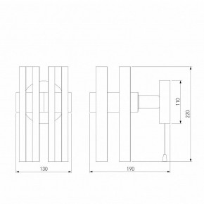 Бра Eurosvet Spada 70116/1 черный в Лесном - lesnoy.mebel24.online | фото 4