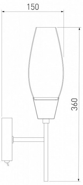 Бра Eurosvet Thalia 60140/1 сатин-никель в Лесном - lesnoy.mebel24.online | фото 3