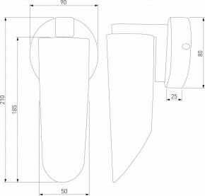 Бра Eurosvet Wing 40037/1 черный жемчуг в Лесном - lesnoy.mebel24.online | фото 3
