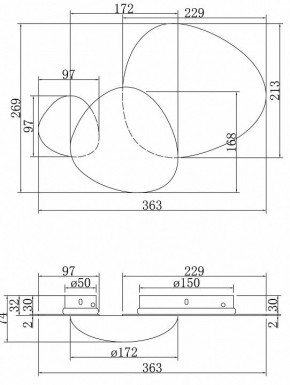 Бра Maytoni Jack-stone MOD314WL-L8G3K в Лесном - lesnoy.mebel24.online | фото 5