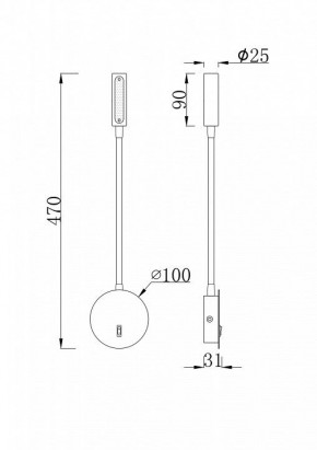 Бра Maytoni Stem C035WL-L3W3K в Лесном - lesnoy.mebel24.online | фото 6
