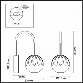 Бра Odeon Light Sono 5100/5WL в Лесном - lesnoy.mebel24.online | фото 4