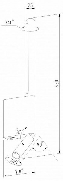 Бра с подсветкой Elektrostandard Sarca a066400 в Лесном - lesnoy.mebel24.online | фото 5
