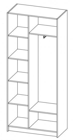 ДАРЬЯ Шкаф (Крафт серый/Крафт белый) гостиная в Лесном - lesnoy.mebel24.online | фото 6