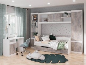 Детская Паскаль (модульная) белый/цемент светлый в Лесном - lesnoy.mebel24.online | фото 1