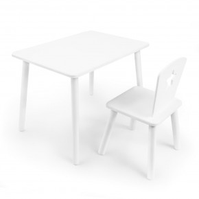 Детский комплект стол и стул «Звезда» Rolti Baby (белый/белый, массив березы/мдф) в Лесном - lesnoy.mebel24.online | фото 1