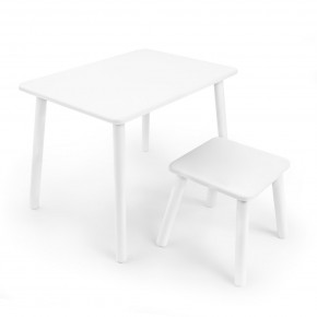 Детский комплект стол и табурет Rolti Baby (белая столешница/белое сиденье/белые ножки) в Лесном - lesnoy.mebel24.online | фото 1