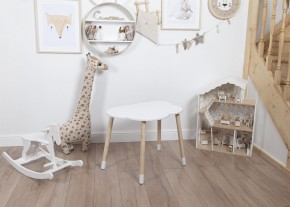 Детский стол Rolti Baby «Облачко»  (белый/береза, массив березы/мдф) в Лесном - lesnoy.mebel24.online | фото