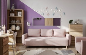 Диван-кровать Тулисия светло-розовый, ткань рогожка в Лесном - lesnoy.mebel24.online | фото 4