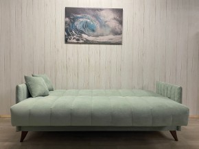 Диван Престиж-3 (НПБ) велюр Sensey mist green в Лесном - lesnoy.mebel24.online | фото 3