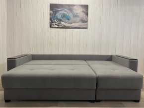 Диван угловой Комфорт-3 (НПБ+МДФ) велюр Galaxy Lite 26 в Лесном - lesnoy.mebel24.online | фото 4