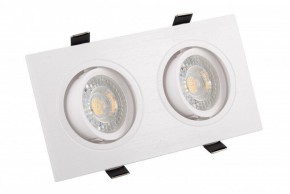 DK3022-WH Встраиваемый светильник, IP 20, 10 Вт, GU5.3, LED, белый, пластик в Лесном - lesnoy.mebel24.online | фото 1