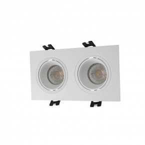 DK3072-WH Встраиваемый светильник, IP 20, 10 Вт, GU5.3, LED, белый/белый, пластик в Лесном - lesnoy.mebel24.online | фото 1