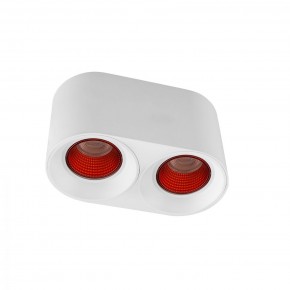 DK3096-WH+RD Светильник накладной IP 20, 10 Вт, GU5.3, LED, белый/красный, пластик в Лесном - lesnoy.mebel24.online | фото 1