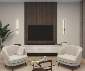 DK5012-BK Бра 800 мм, 3000К, IP20, 7 Вт, черный, алюминий в Лесном - lesnoy.mebel24.online | фото 3