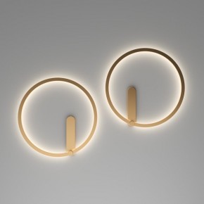DK5035-SG Бра ROUND со светодиодом, IP20, 24W, 3000/4000/6500K, матовое золото, алюминий в Лесном - lesnoy.mebel24.online | фото 7