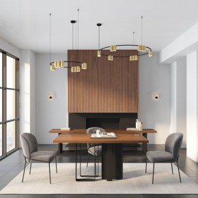 DK5060-BK+SG Бра ORBIT, IP20, 3000К, LED, 10 Вт, черный + сатинированное золото, алюминий в Лесном - lesnoy.mebel24.online | фото 6