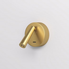 DK5072-SB Бра SHINE WALL со светодиодом, D104*H68, IP20, 3000К, 3W, RA?90, сатинированная латунь, алюминий в Лесном - lesnoy.mebel24.online | фото 2