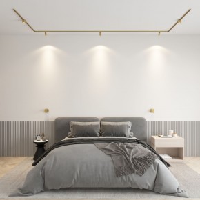 DK5072-SB Бра SHINE WALL со светодиодом, D104*H68, IP20, 3000К, 3W, RA?90, сатинированная латунь, алюминий в Лесном - lesnoy.mebel24.online | фото 4