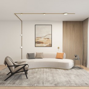 DK5072-SB Бра SHINE WALL со светодиодом, D104*H68, IP20, 3000К, 3W, RA?90, сатинированная латунь, алюминий в Лесном - lesnoy.mebel24.online | фото 5
