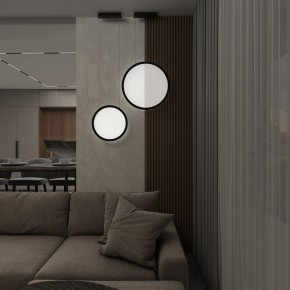 DK6606-BK Подвесной вертикальный светильник Veil со светодиодом H1700 d600 220V 48W 3000-6000K IP20 черный алюминий в Лесном - lesnoy.mebel24.online | фото 7
