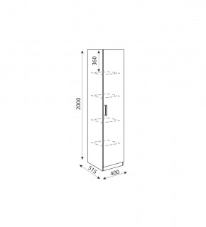 Дуглас (подростковая) М03 Пенал в Лесном - lesnoy.mebel24.online | фото 2