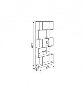 Дуглас (подростковая) М05 Стеллаж в Лесном - lesnoy.mebel24.online | фото 2