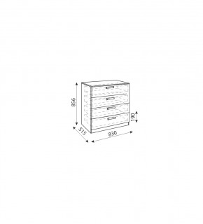 Дуглас (подростковая) М06 Комод в Лесном - lesnoy.mebel24.online | фото 2