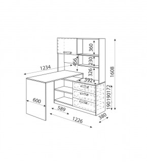 Дуглас (подростковая) М07 Стол угловой в Лесном - lesnoy.mebel24.online | фото 2