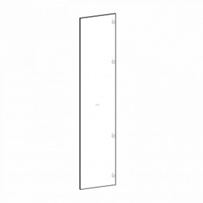 Фасад двери глухой (правый) Глянец черный Марсель в Лесном - lesnoy.mebel24.online | фото 4