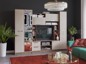 ФЛОРА Стенка (2700) ЛДСП (Ясень шимо светлый/темный) в Лесном - lesnoy.mebel24.online | фото