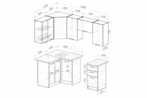 ГЛОРИЯ Кухонный гарнитур Оптима 5 (1200*2000 мм) в Лесном - lesnoy.mebel24.online | фото 2