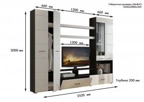 Гостиная Альфа МДФ (Венге/Белый глянец) в Лесном - lesnoy.mebel24.online | фото 3