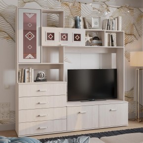 Гостиная Белла центральная секция (ясень белый) в Лесном - lesnoy.mebel24.online | фото 3
