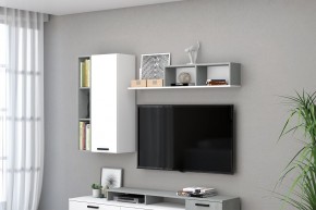 Гостиная Эльза (модульная) Бетонный Камень/Белый в Лесном - lesnoy.mebel24.online | фото 5
