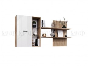 НЭНСИ NEW Гостиная ЛДСП (модульная) Белый глянец/Сонома в Лесном - lesnoy.mebel24.online | фото 18