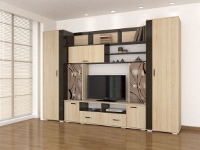 Гостиная Оскар-18-2 дуб сонома-венге в Лесном - lesnoy.mebel24.online | фото
