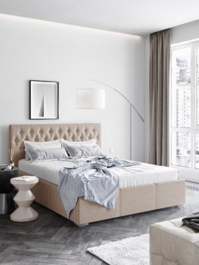 Интерьерная Кровать Октавия Бежевый 1400x2000 в Лесном - lesnoy.mebel24.online | фото