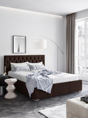 Интерьерная Кровать Октавия Коричневый  1400x2000 в Лесном - lesnoy.mebel24.online | фото