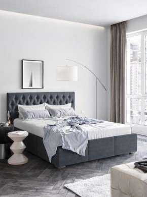 Интерьерная Кровать Октавия Серый 1600х2000 в Лесном - lesnoy.mebel24.online | фото