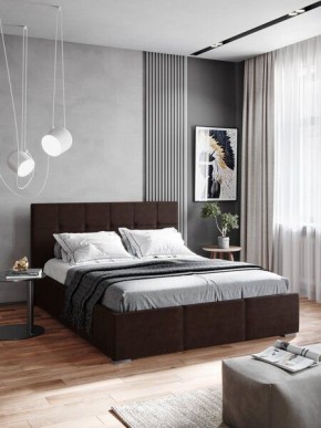 Интерьерная Кровать Рио 1.6 Ортопед ПМ с ящиком Коричневый  в Лесном - lesnoy.mebel24.online | фото