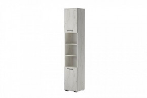 ИТАЛИЯ П-400 Пенал 2дв. (дуб крафт белый) в Лесном - lesnoy.mebel24.online | фото 2