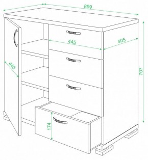 Комод Домино ТБ-4МН в Лесном - lesnoy.mebel24.online | фото 2