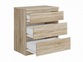 Комод КАСТОР с тремя ящиками, цвет Дуб Сонома в Лесном - lesnoy.mebel24.online | фото 2