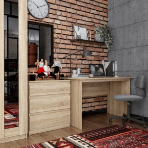 Комод КАСТОР с тремя ящиками, цвет Дуб Сонома в Лесном - lesnoy.mebel24.online | фото 3