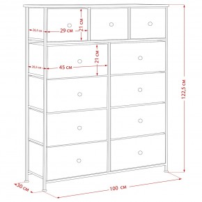 Комод Leset Линкс 11 ящиков (МДФ) в Лесном - lesnoy.mebel24.online | фото 12