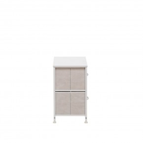 Комод Leset Линкс 2 ящ. (к/з), Каркас Белый, ящики Белые в Лесном - lesnoy.mebel24.online | фото 4