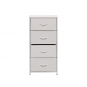 Комод Leset Линкс 4 ящ. (к/з), Каркас Белый, ящики Белые в Лесном - lesnoy.mebel24.online | фото 1