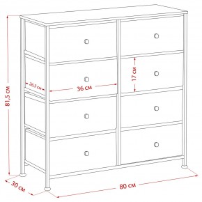 Комод Leset Линкс 8 ящиков (МДФ) в Лесном - lesnoy.mebel24.online | фото 12