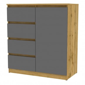 Комод Мальта K114 (ДВ-Графит) в Лесном - lesnoy.mebel24.online | фото